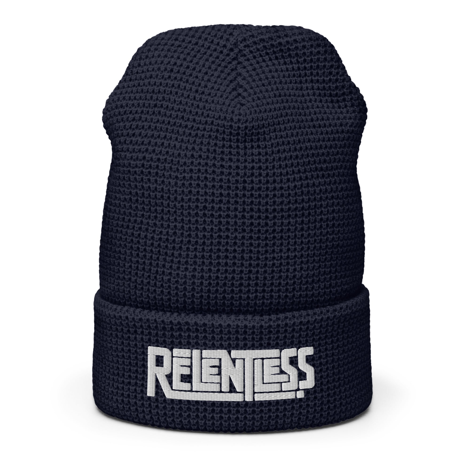 ★LECYTO★ Pearl Waffle Logo BeanieBlack Relentless 'waffle beanie' – Leo Mode